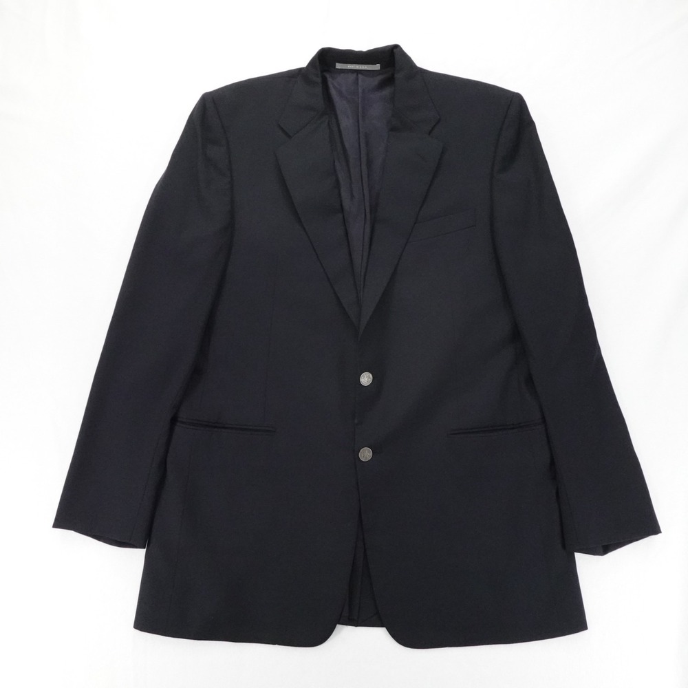 Hickey Freeman‎ Blazer Mens 42L Black Madison Wool Cashmere USA Formal Business